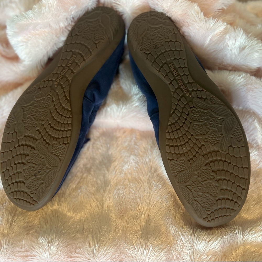 Hush Puppies leren veterschoenen zwart